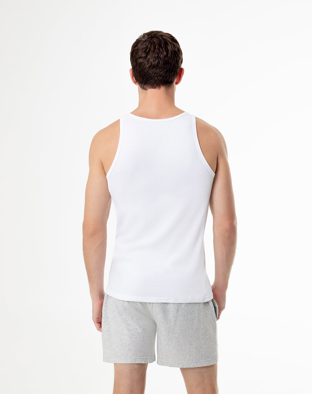 Camisilla selim algodón x2unds blanca hombre