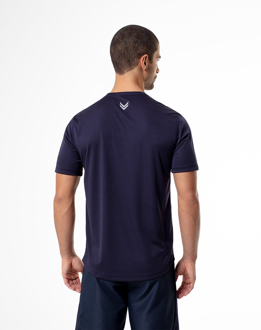 Camiseta deportiva control humedad azul hombre