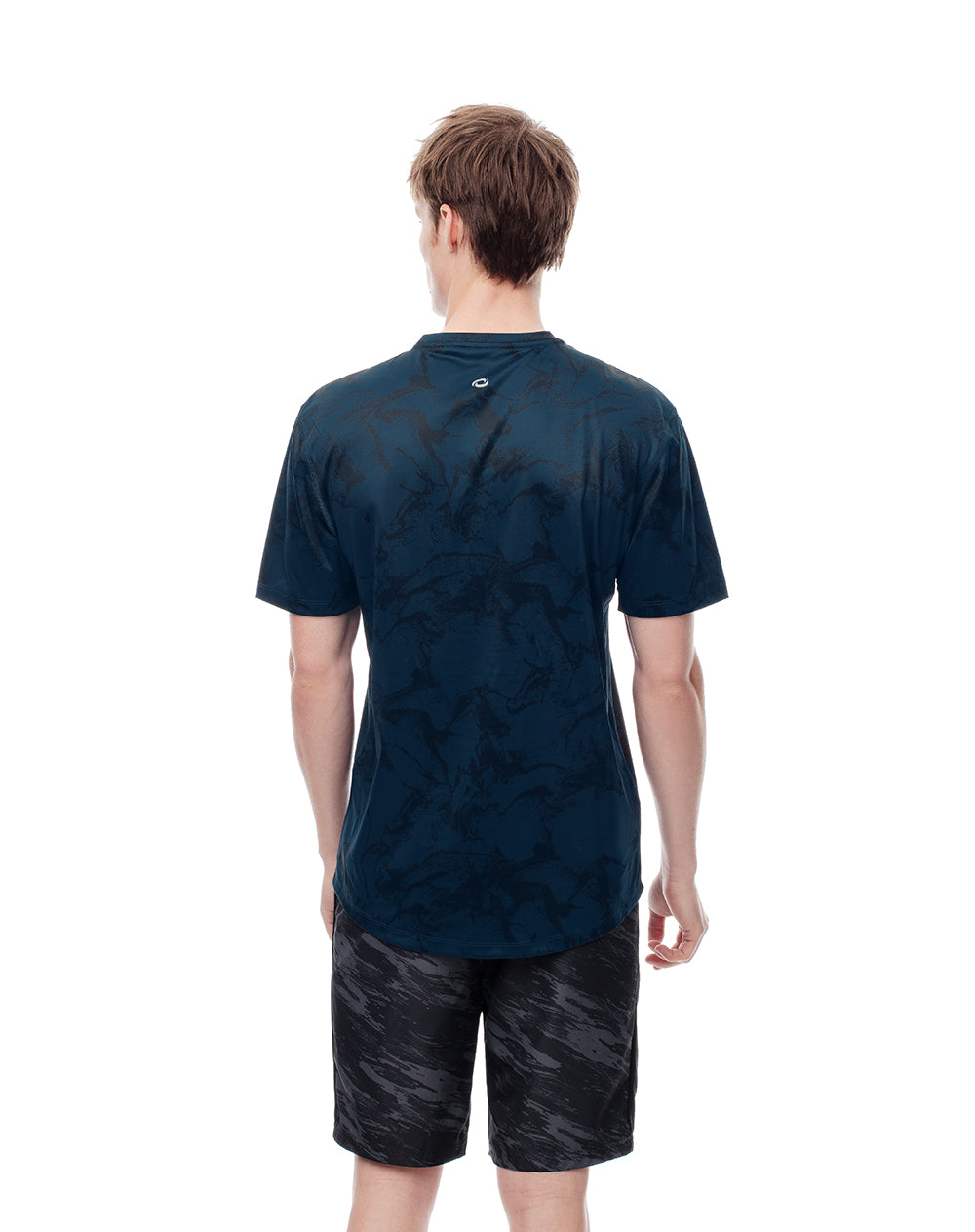 Camiseta deportiva control humedad estampada hombre