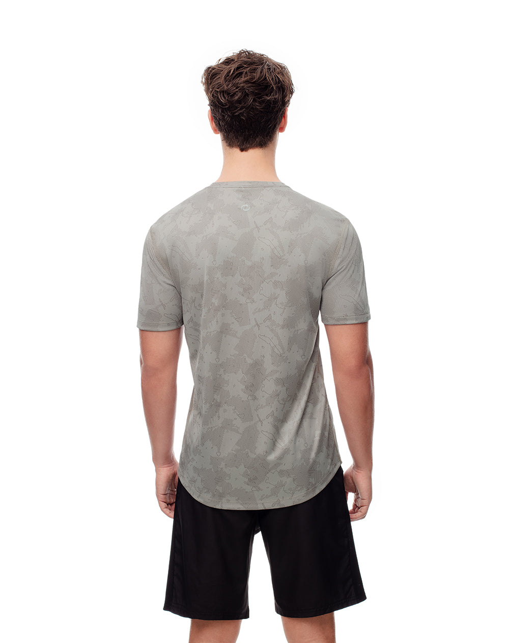 Camiseta deportiva control humedad gris hombre