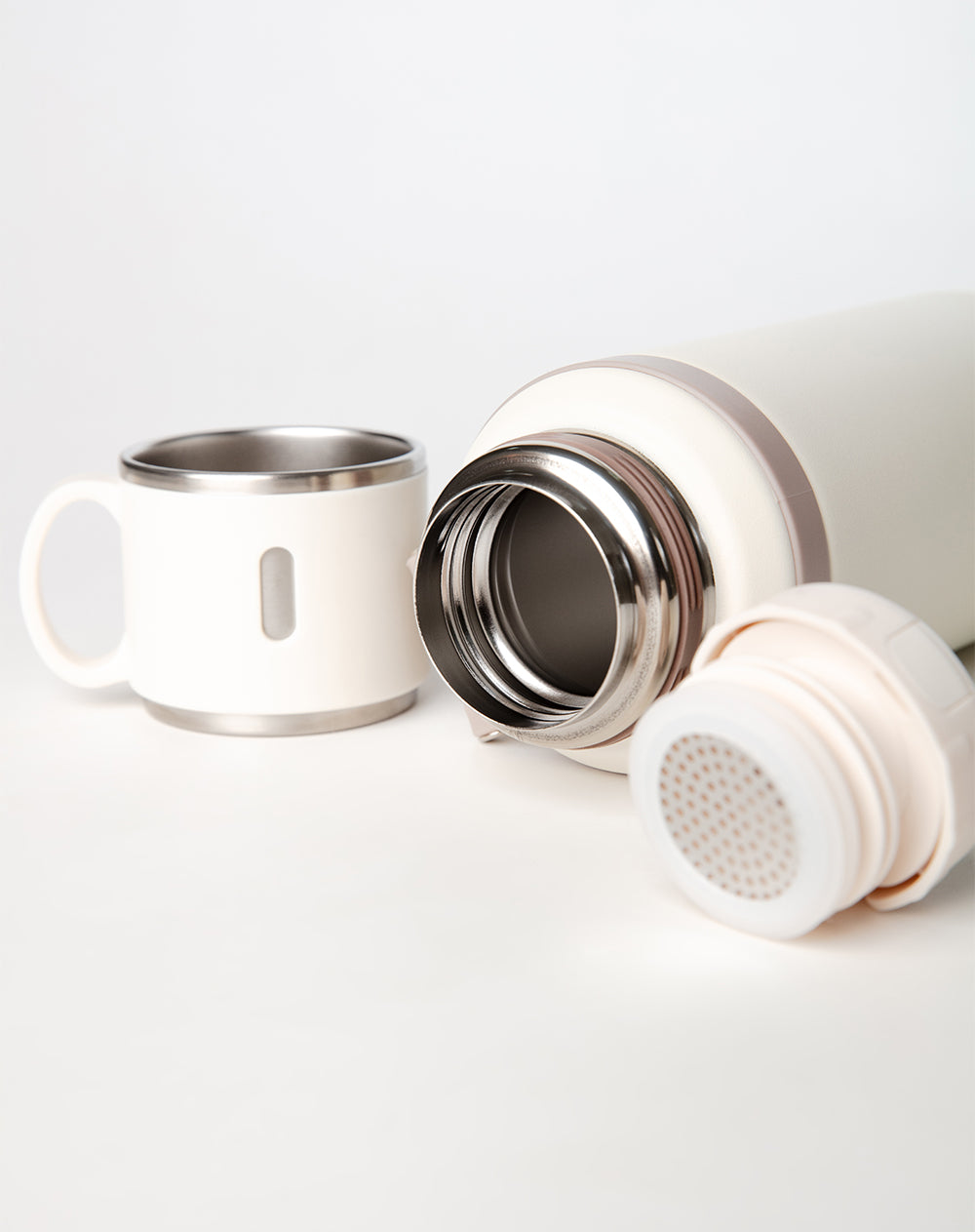 Termo térmico beige 600ml