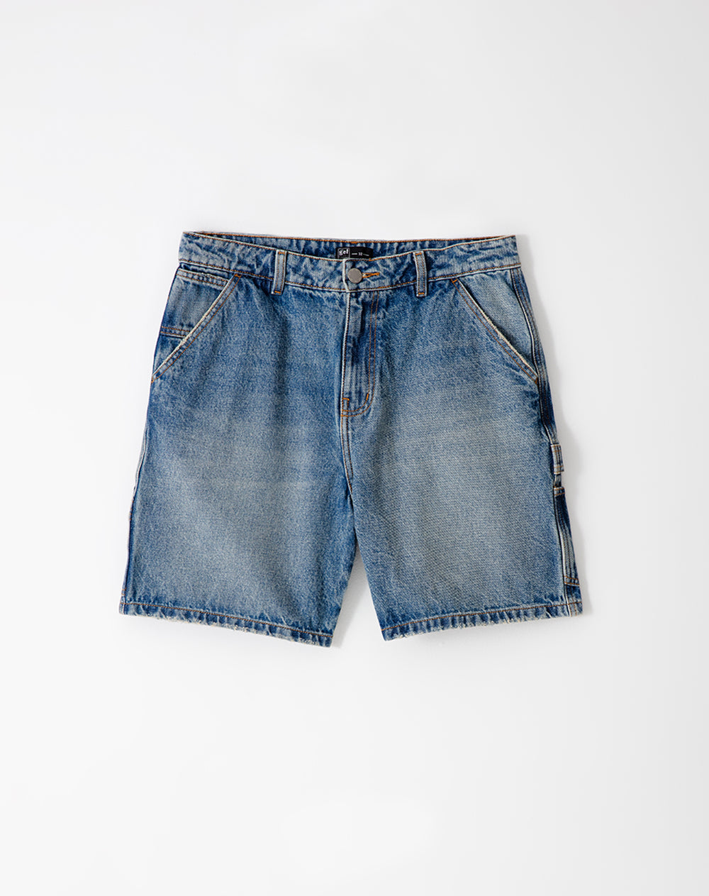 Bermuda denim regular índigo medio hombre