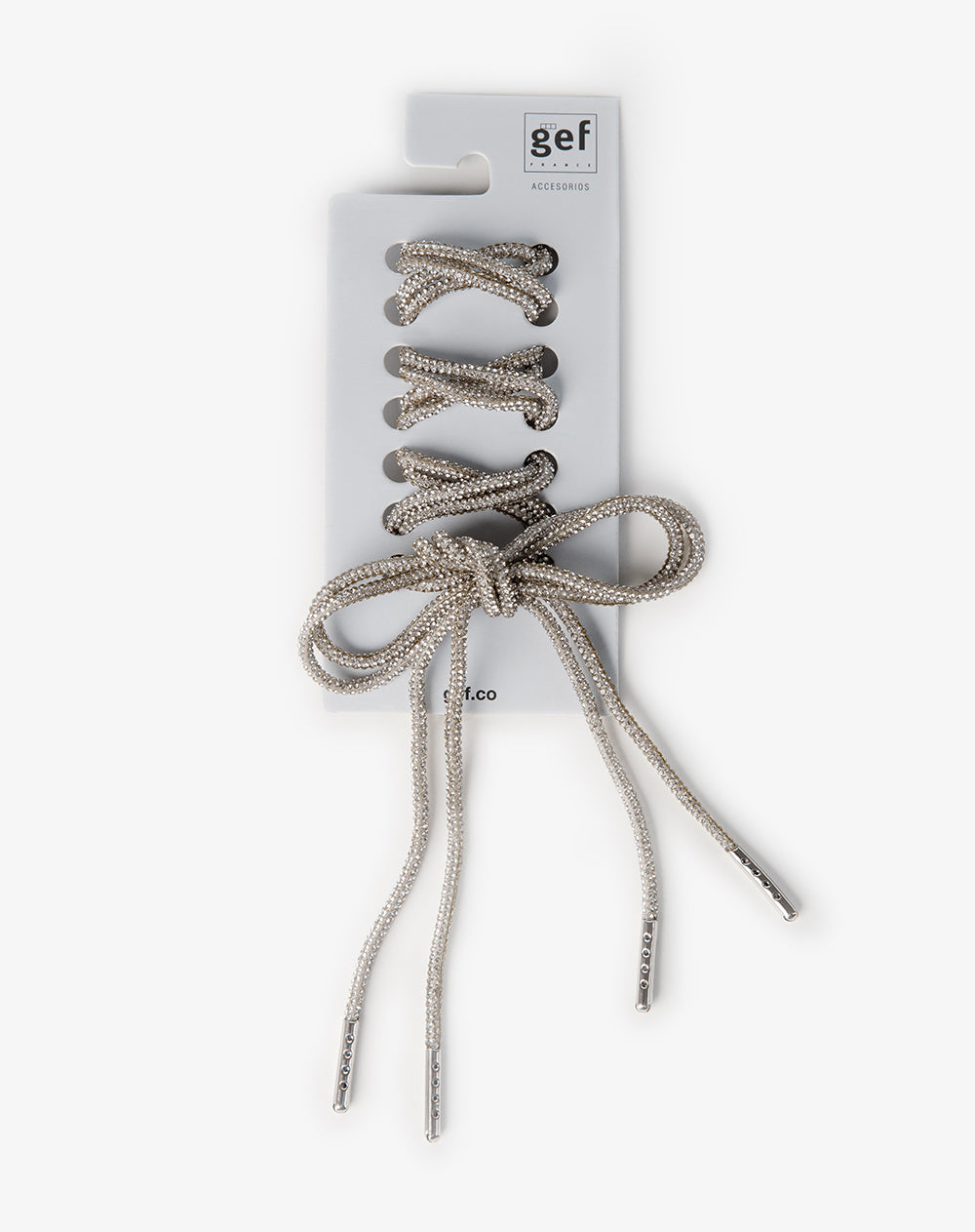 Cordones plateados