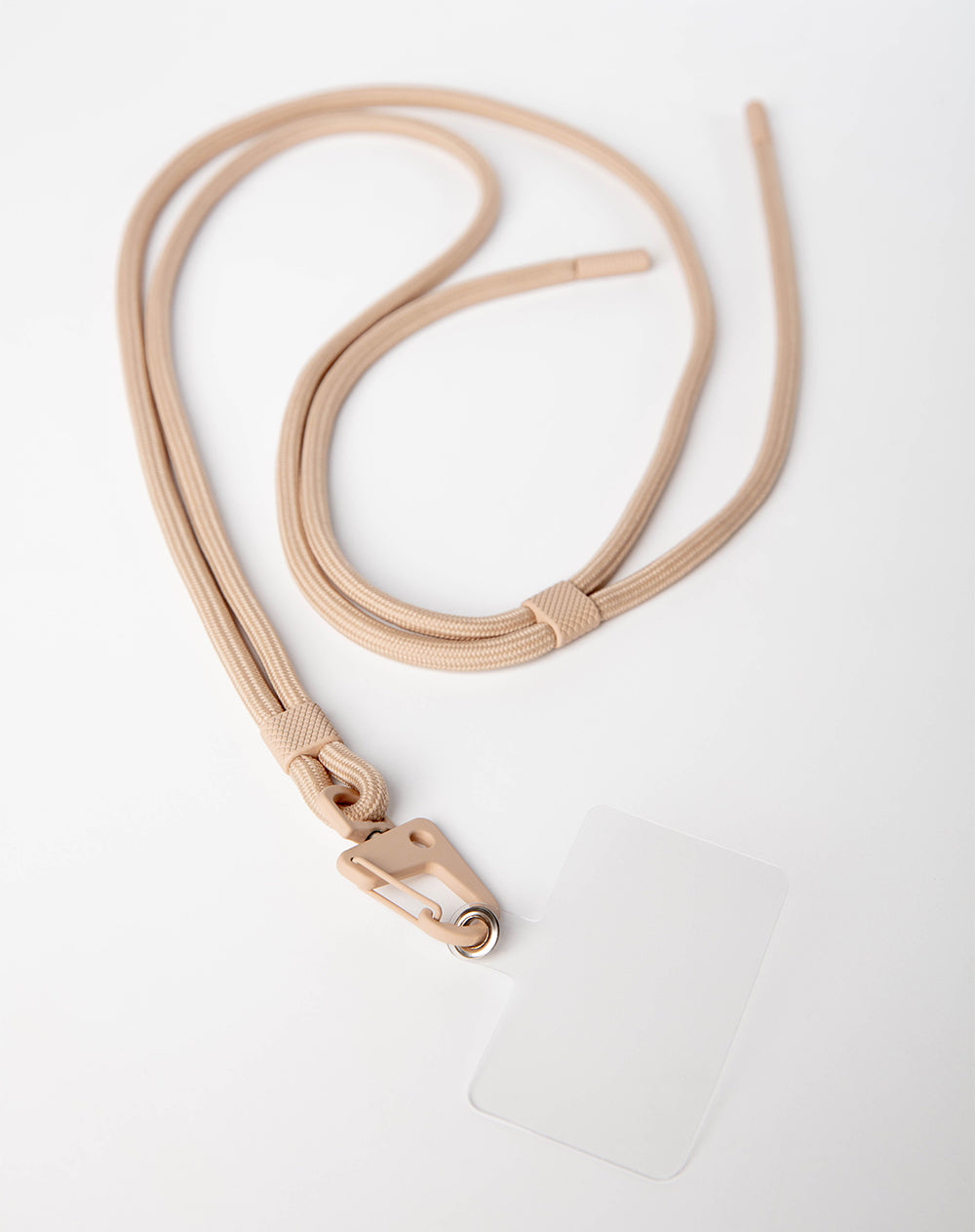 Correa portacelular beige