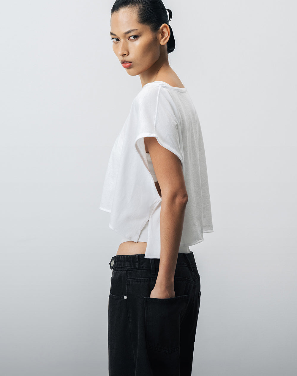 Camiseta crop oversize Gef x Alejandro Crocker
