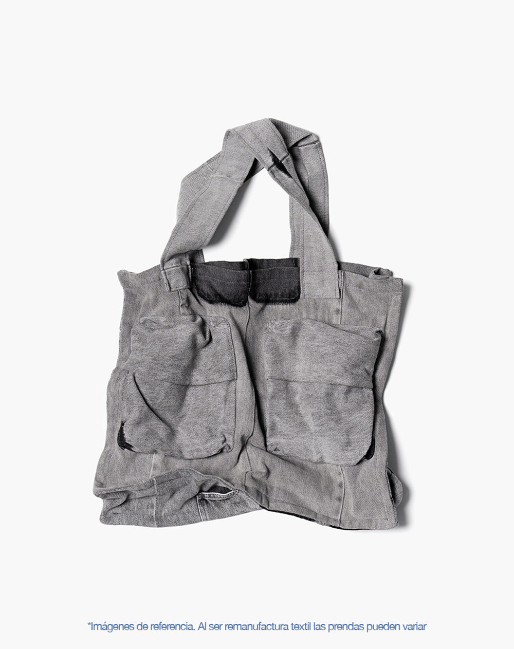Tote bag denim maxi remanufacturado Gef x Alejandro Crocker