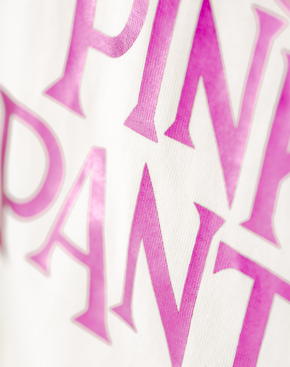 Camiseta regular algodón Pink Panther blanca niña