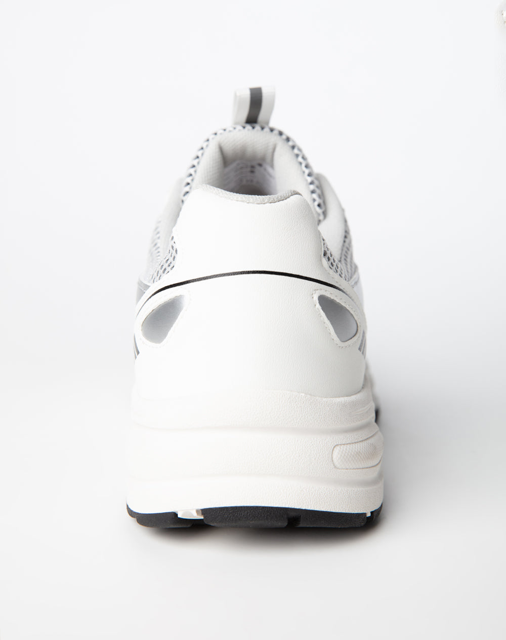 Tenis retro tipo runner blancos mujer