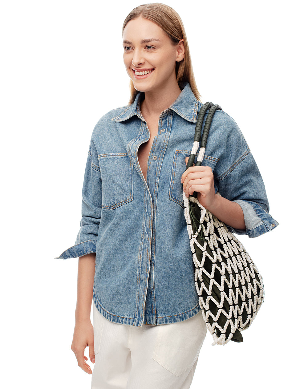 Bolso tote red verde mujer