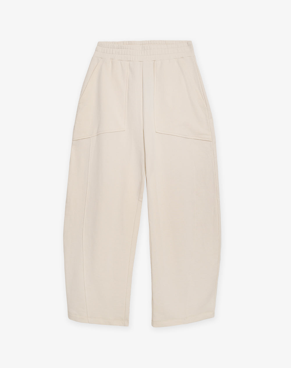 Pantalón tiro medio relaxed avena mujer