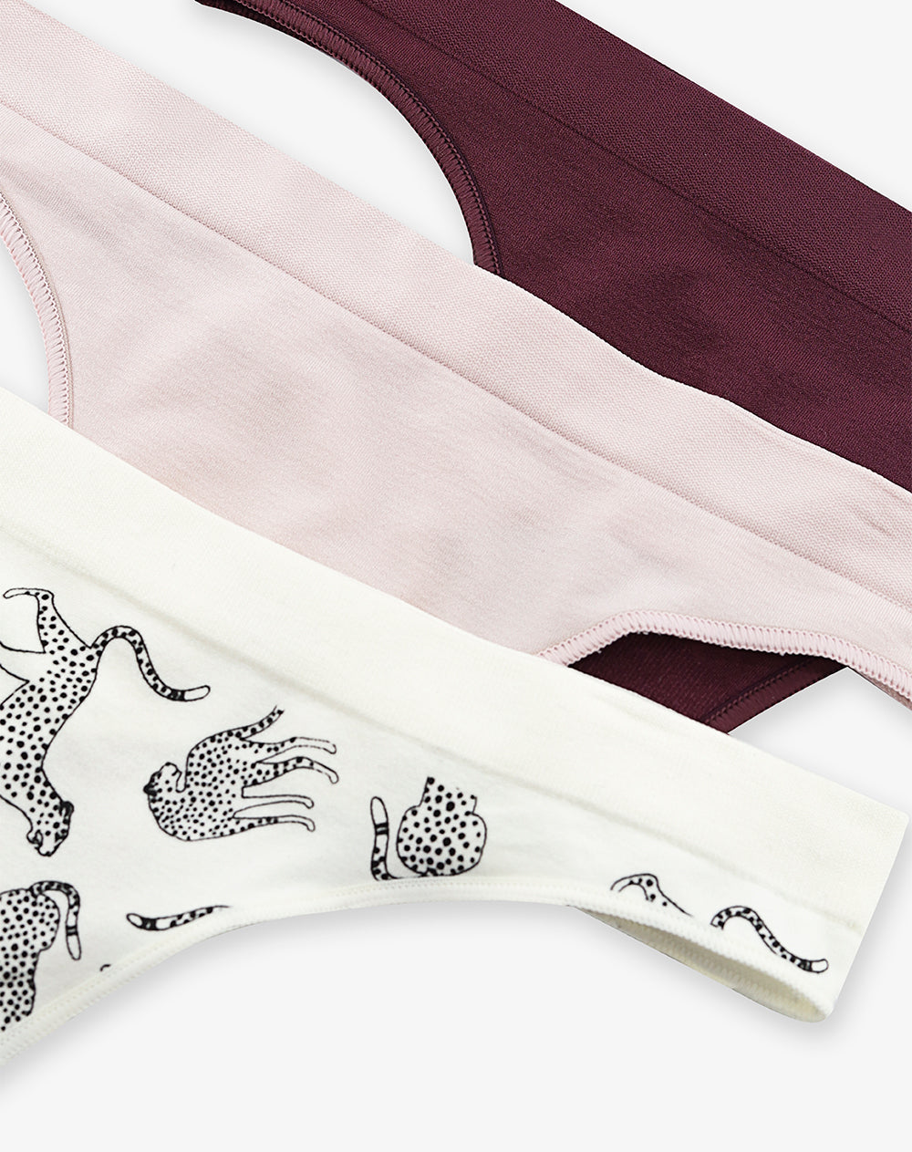 3 pantys brasilero en seamless tiro medio surtido