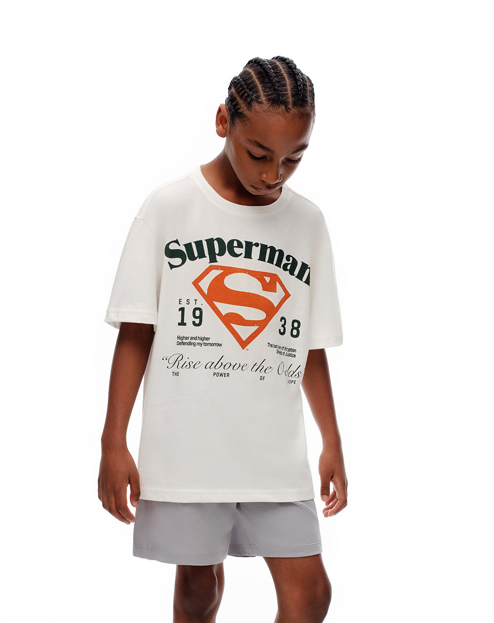 Camiseta + bermuda de pijama niño Superman algodón surtida