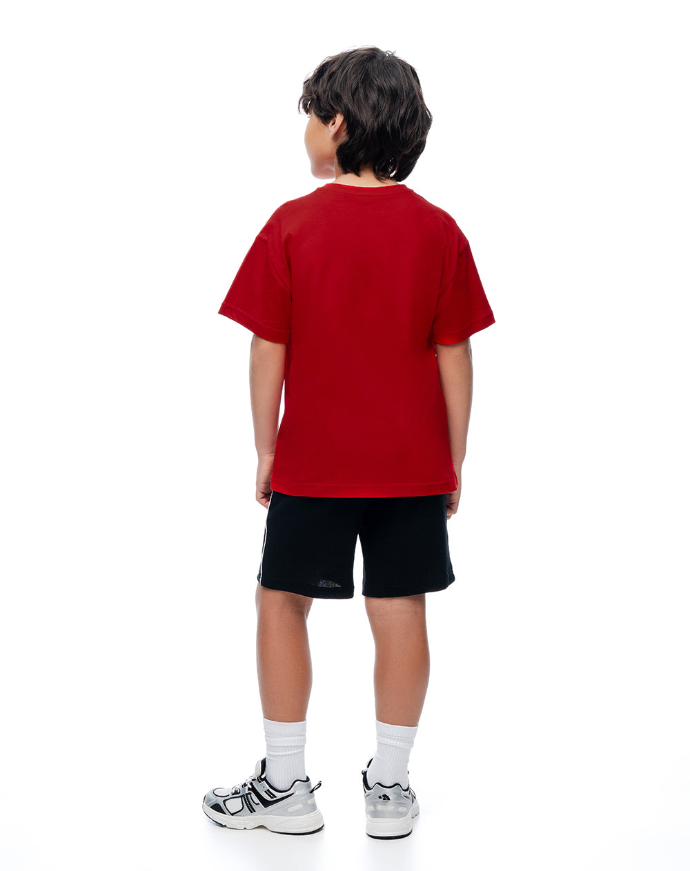 Camiseta regular manga corta roja niño