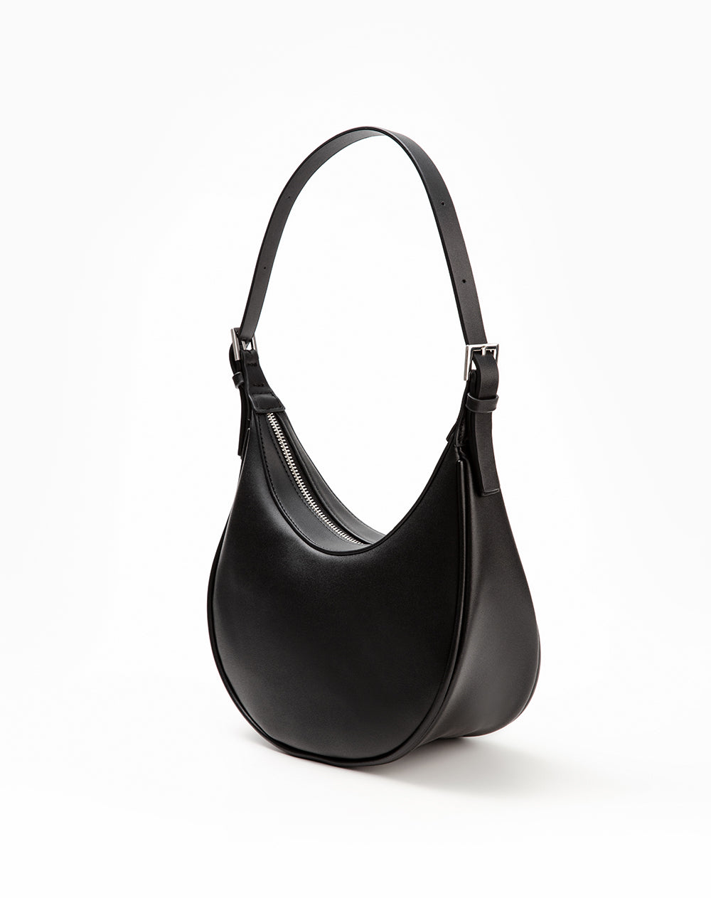 Bolso tipo baguette negro mujer