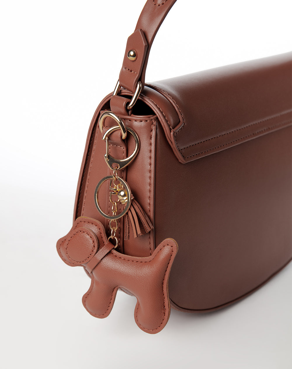Llavero charm perrito café