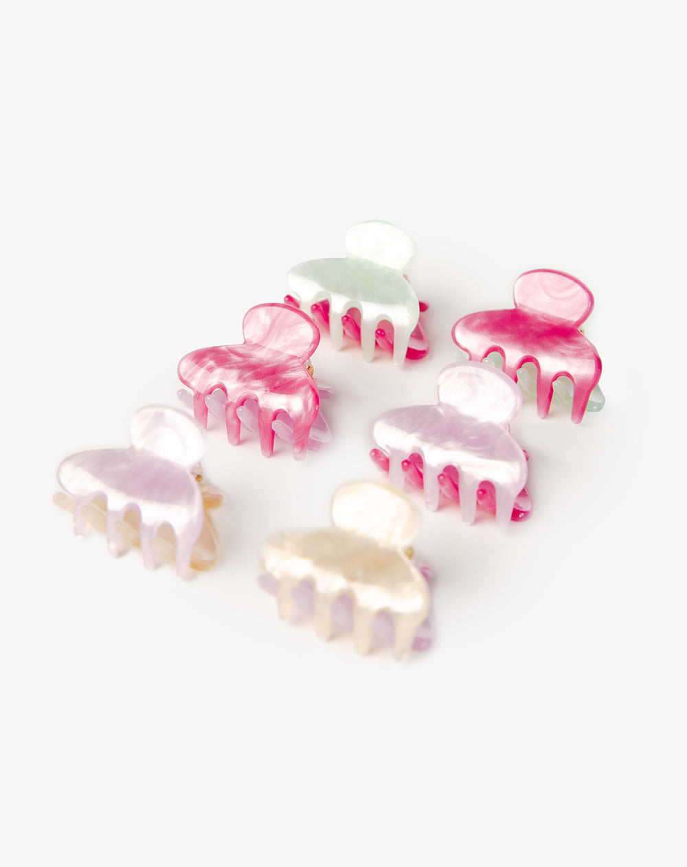 Set pinzas para el cabello x6unds surtido
