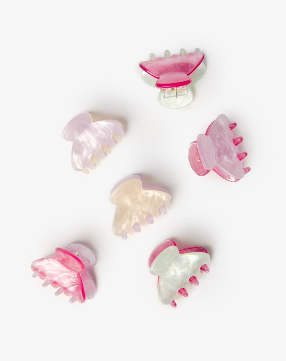 Set pinzas para el cabello x6unds surtido