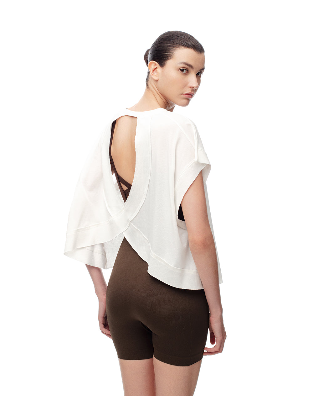 Camiseta relaxed fit manga corta blanca