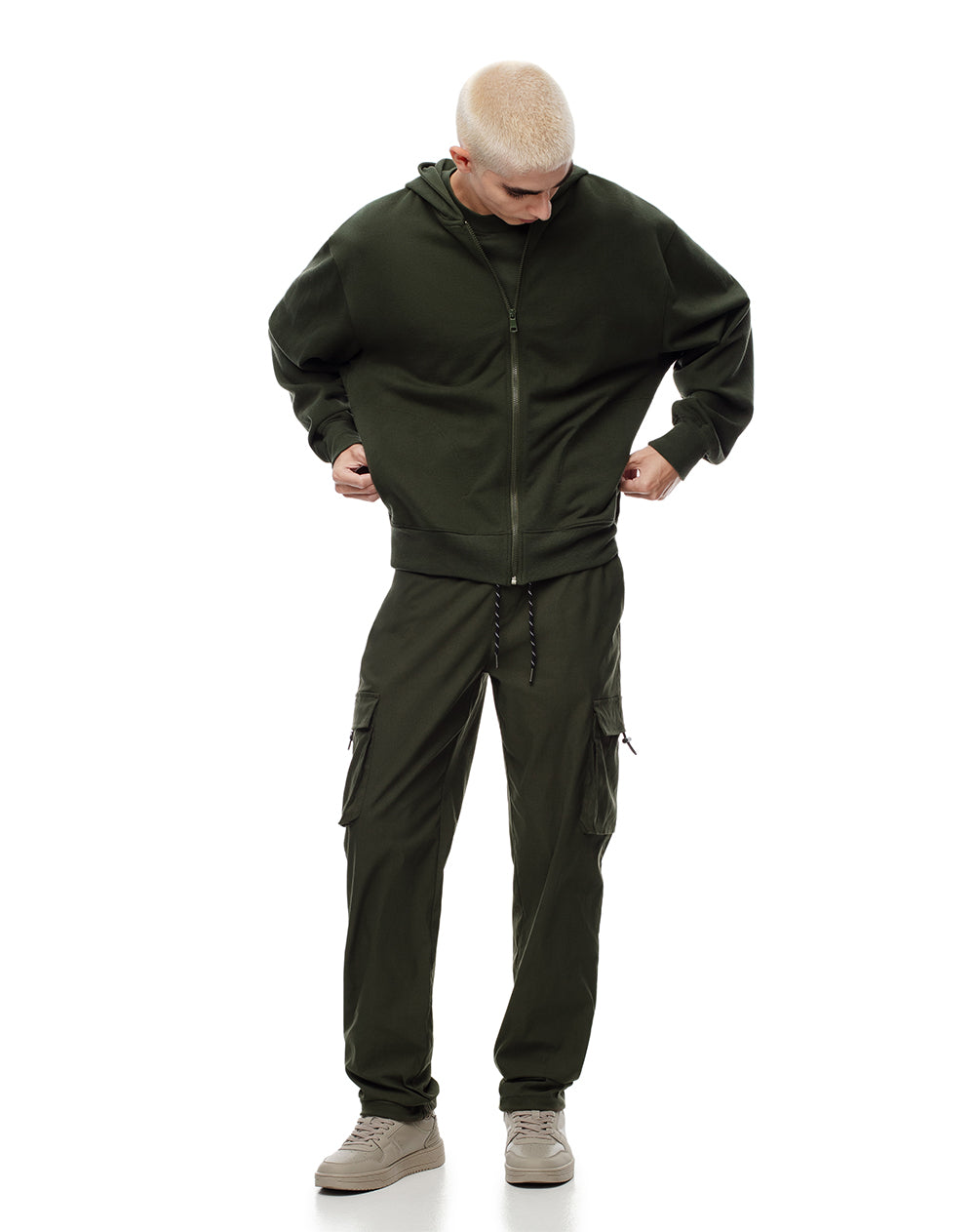 Tenis casuales grises hombre