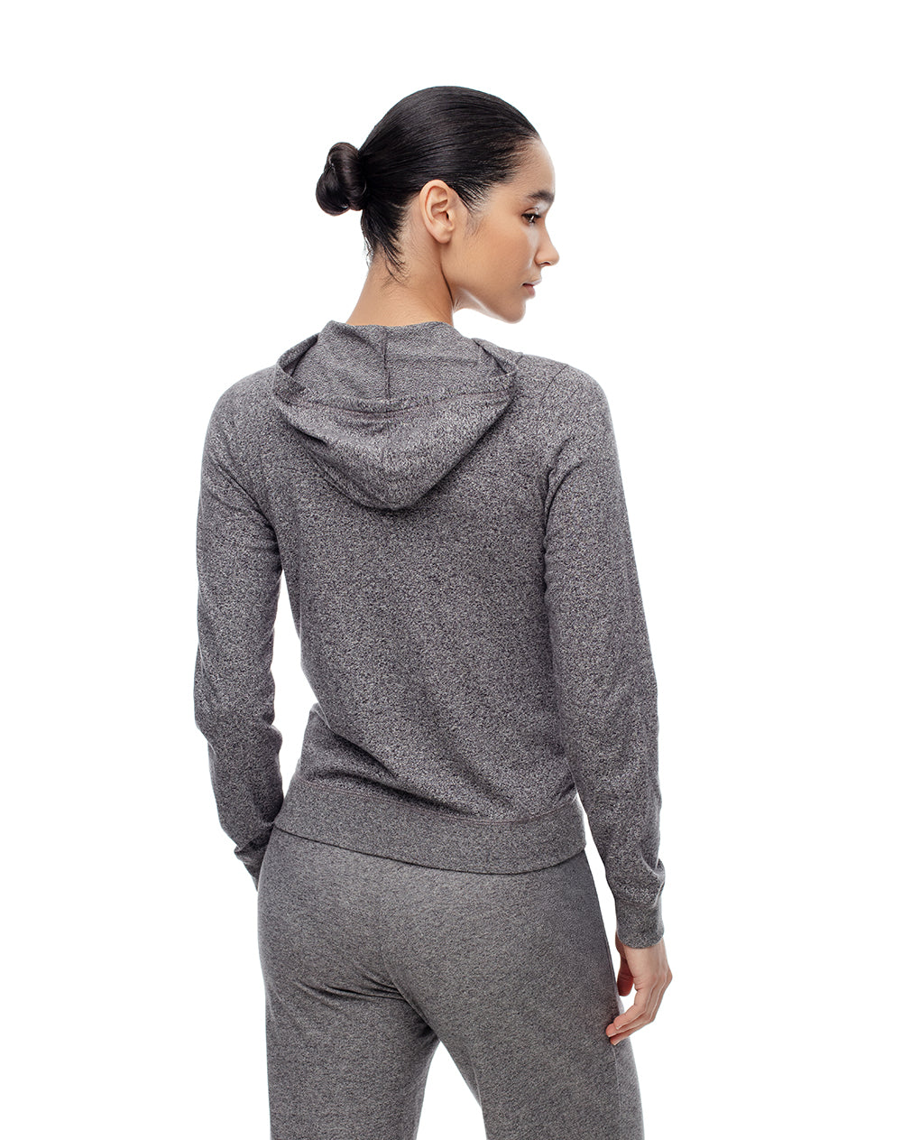 Chaqueta slim algodón gris mujer