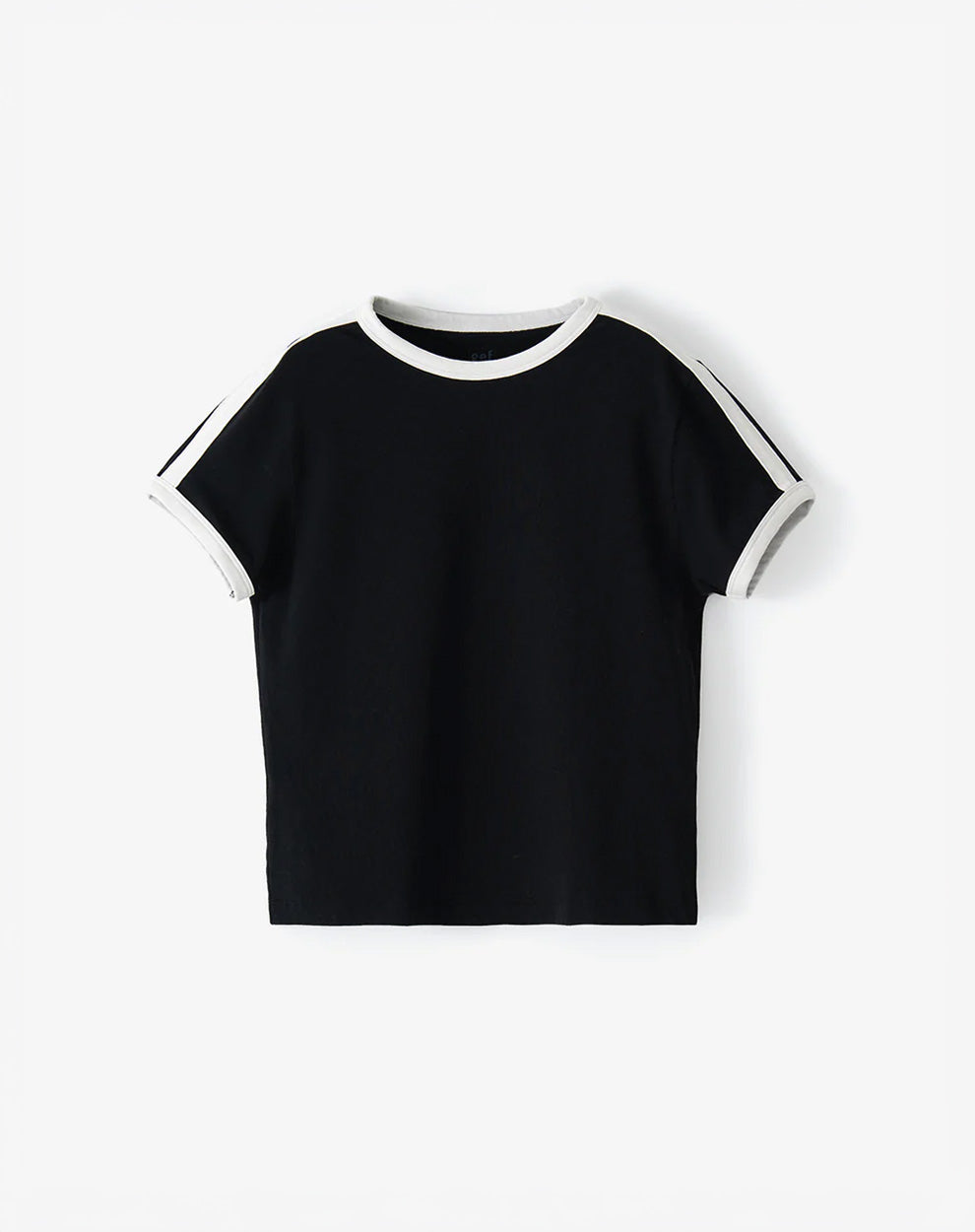Camiseta slim negra mujer