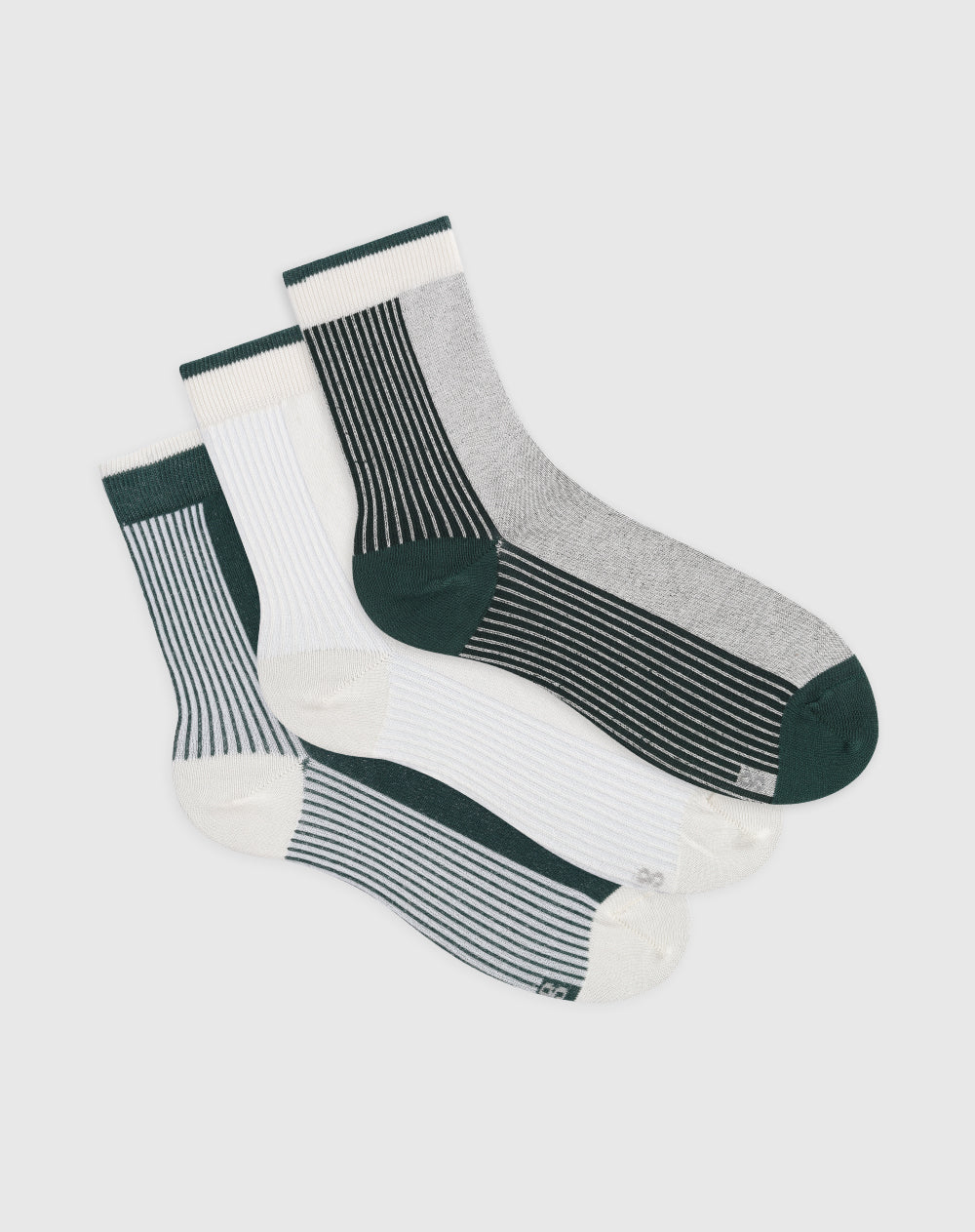 Medias mujer largas algodón pack x3 surtido