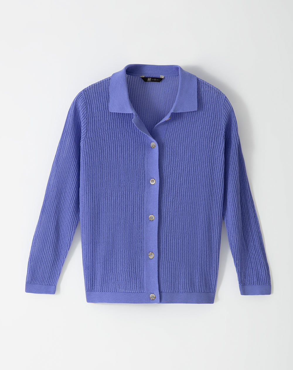 Suéter tejido algodón lila mujer