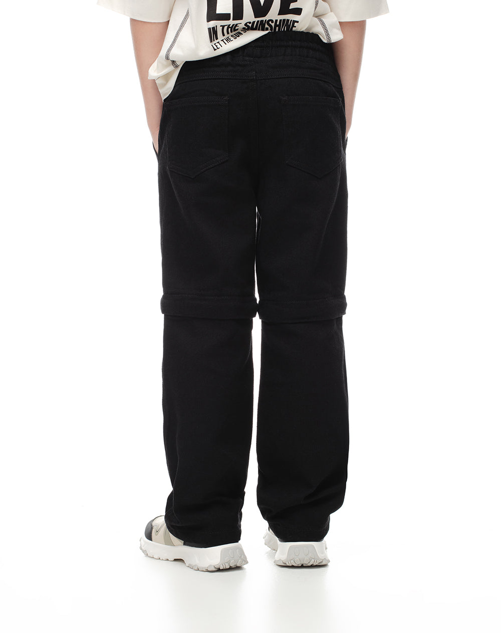 Pantalón algodón negro niño