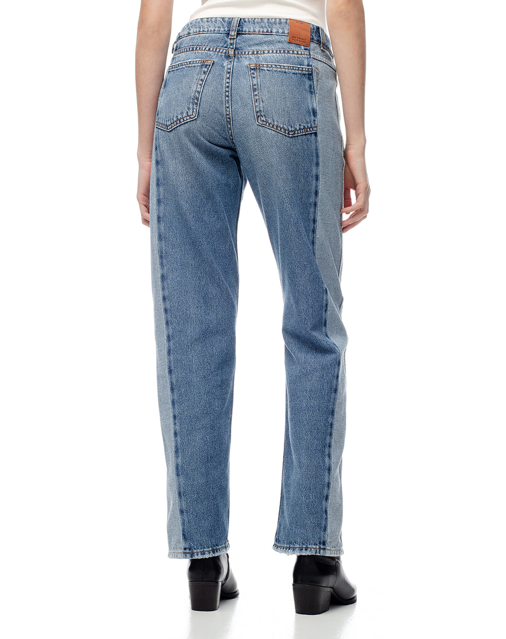 Jean regular fit tiro medio indigo