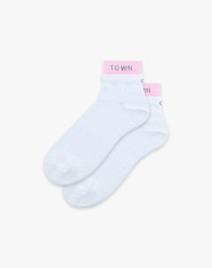 Medias cortas blancas