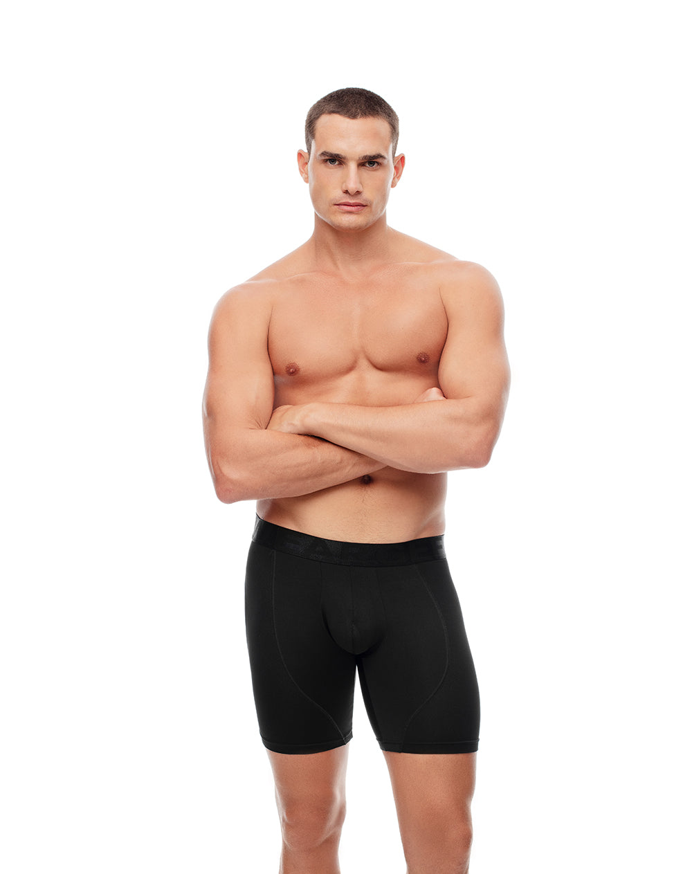 Bóxer deportivo largo control humedad negro