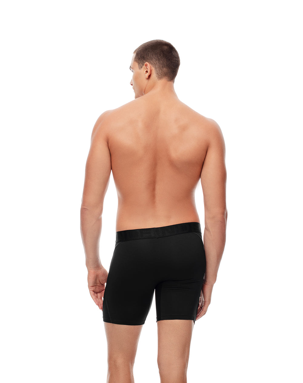 Bóxer deportivo largo control humedad negro