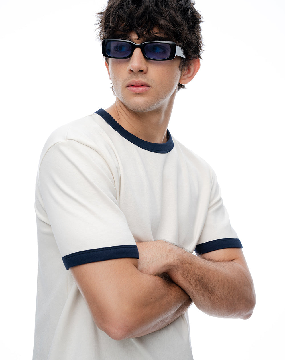 Camiseta regular vainilla hombre