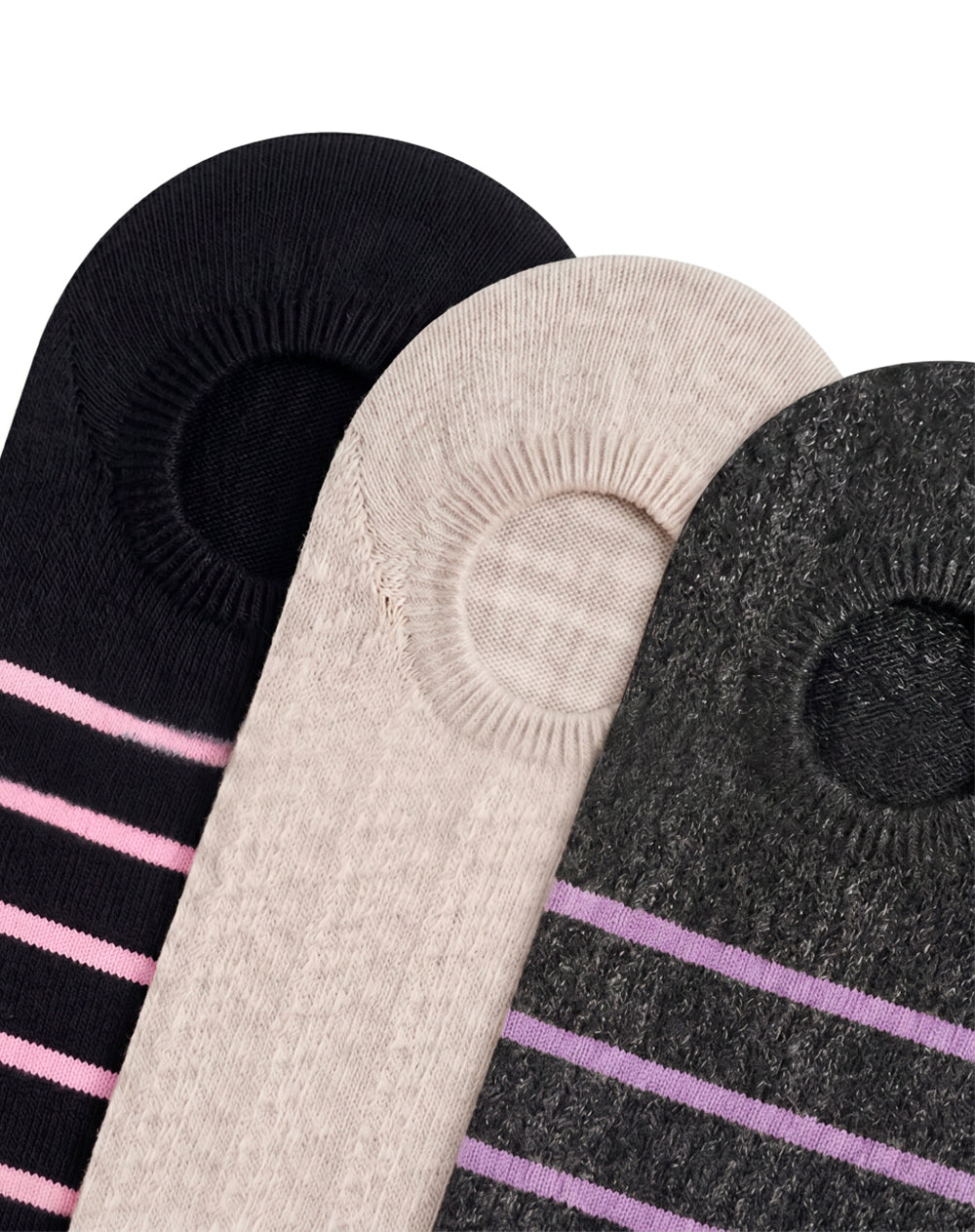 3 pares de medias baletas surtido mujer