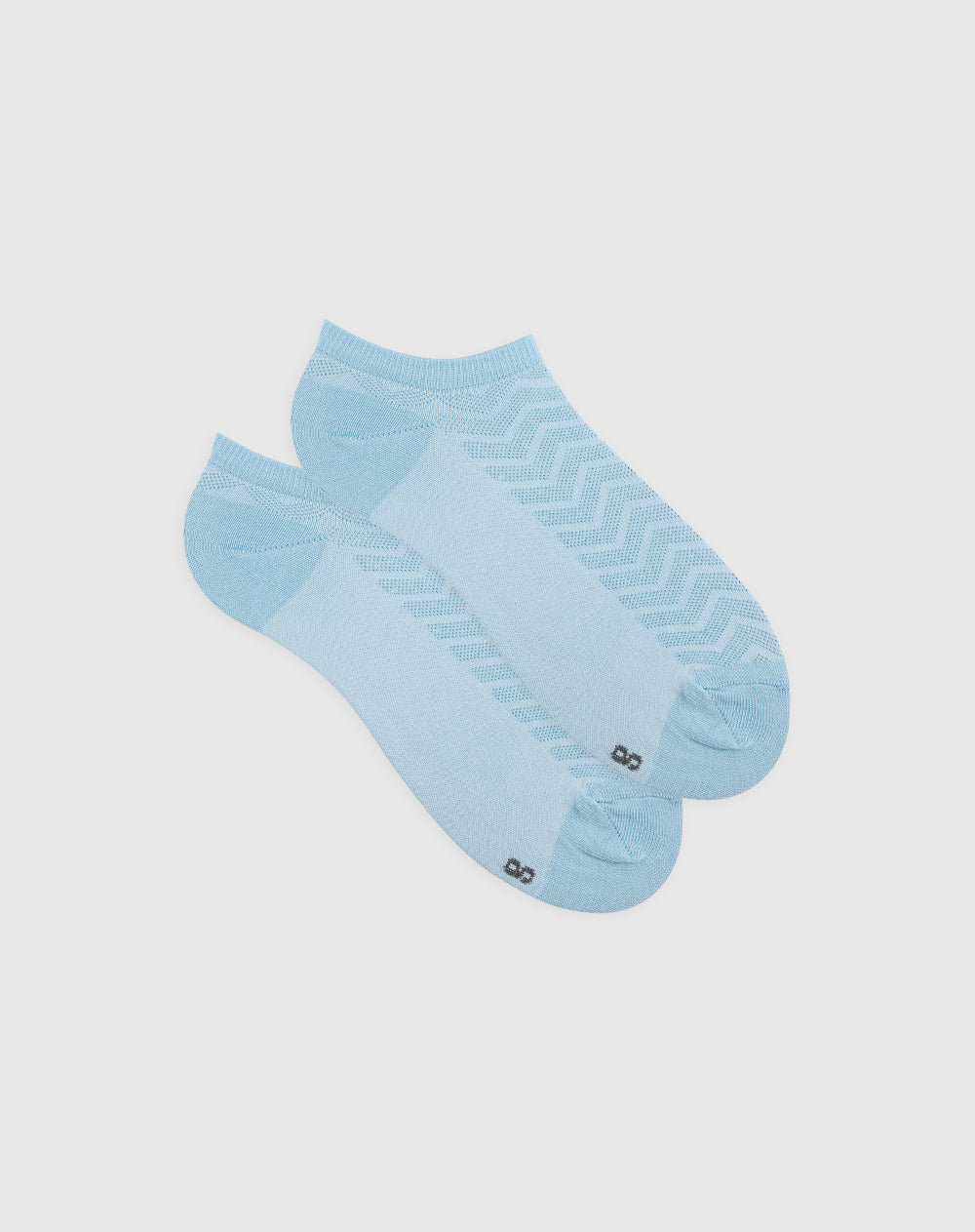 Medias mujer tobillera corta algodón azules