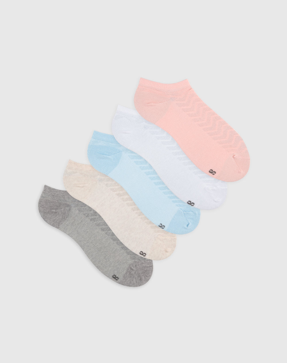 Medias para mujer tobilleras cortas algodón pack x5unds surtidas