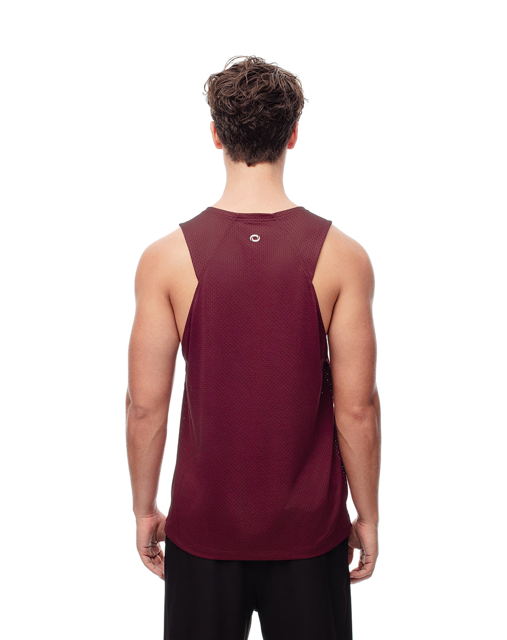 Camisilla deportiva antibacterial vinotinto hombre