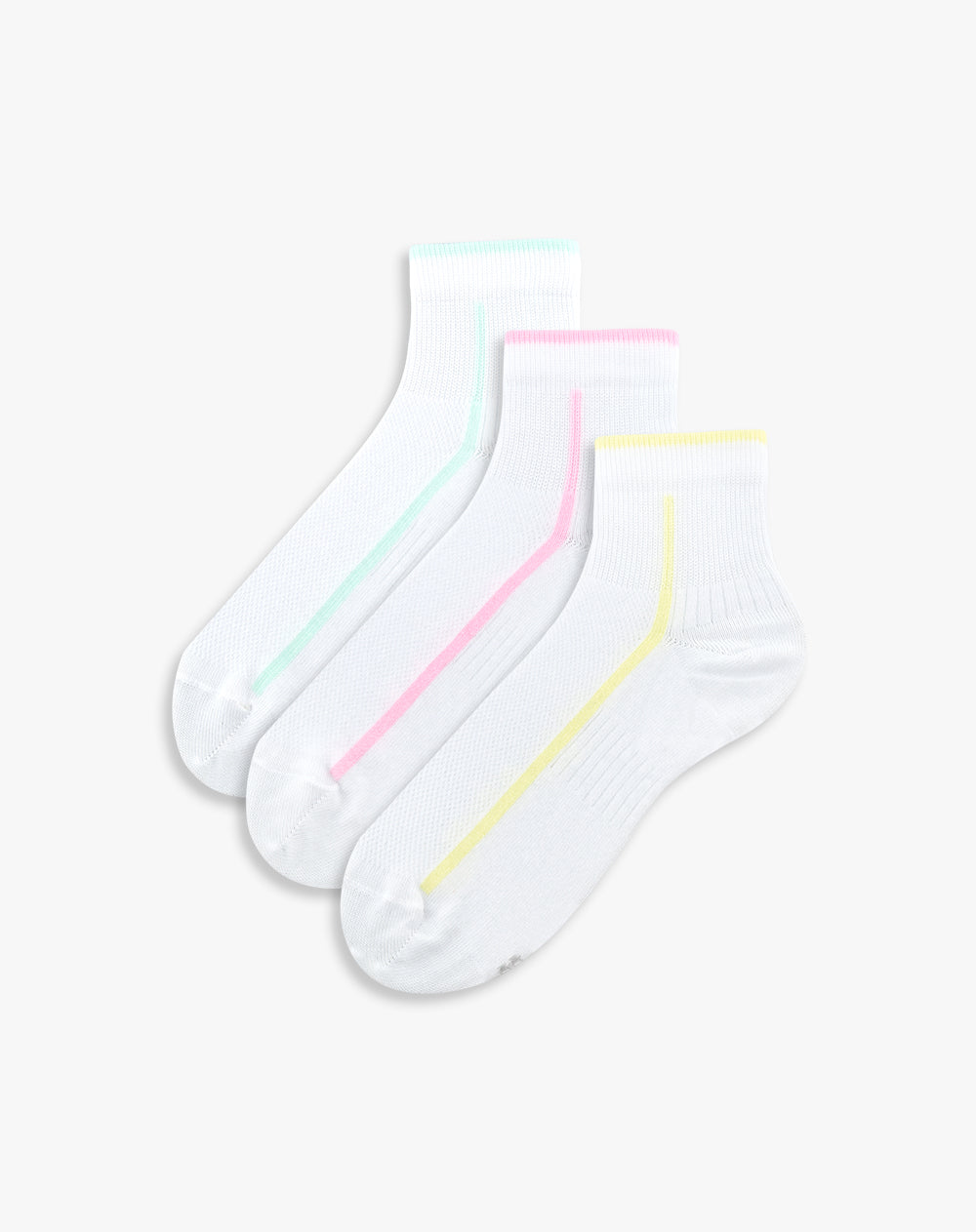 Medias mujer tobillera pack x3 surtido