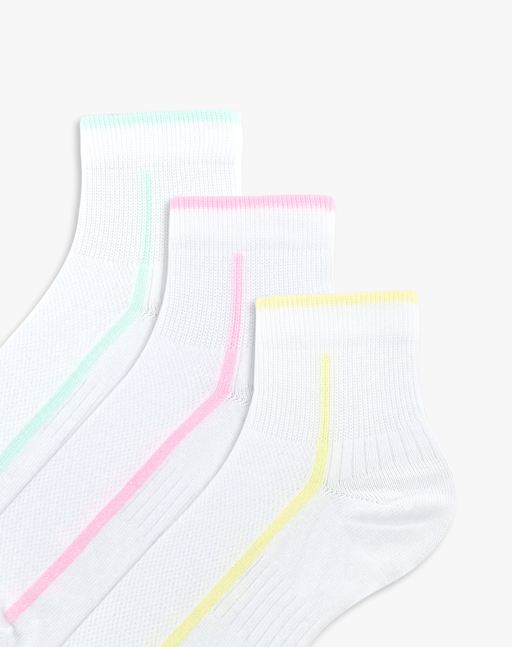 Medias mujer tobillera pack x3 surtido