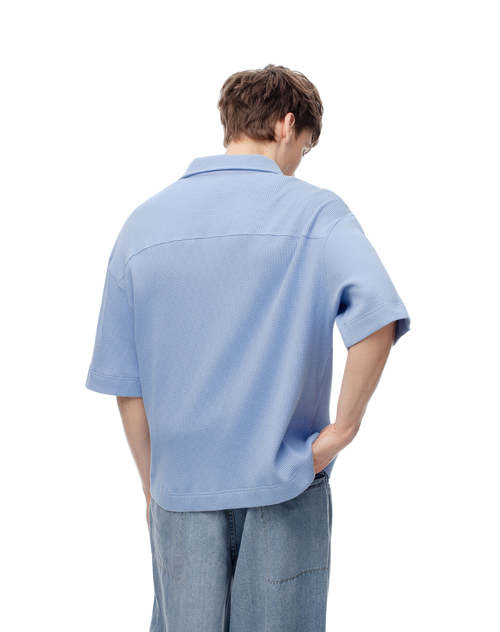 Polo oversized fit azul