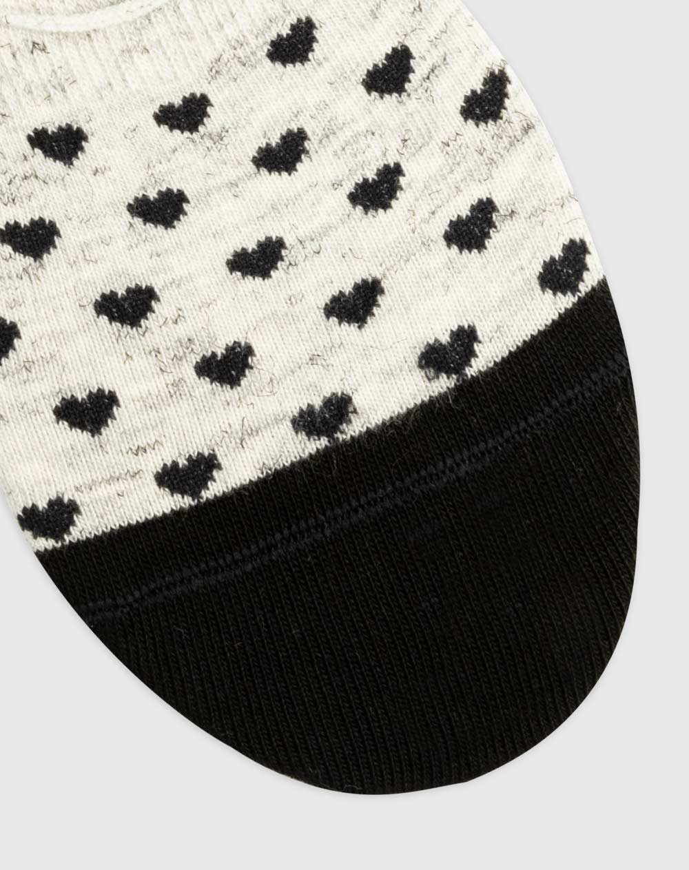 Medias mujer baleta algodón grises