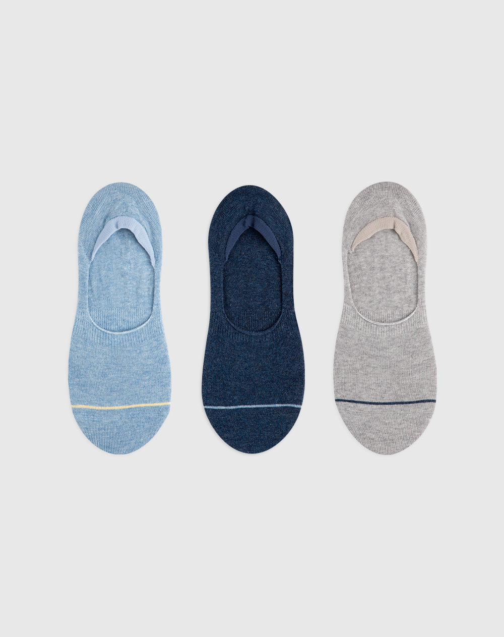 Medias mujer baleta algodón pack x3 surtido
