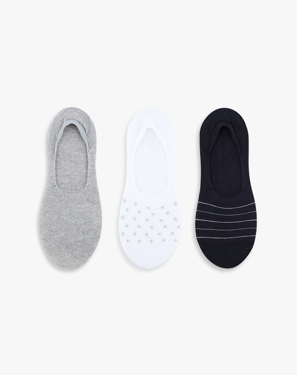 3 pares de medias baletas surtido