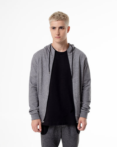 Chaqueta regular algodón gris hombre