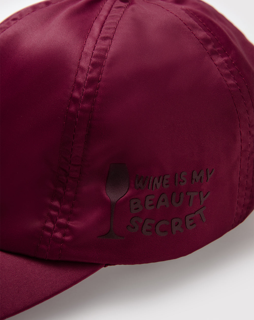 Gorra estampada vinotinto unisex
