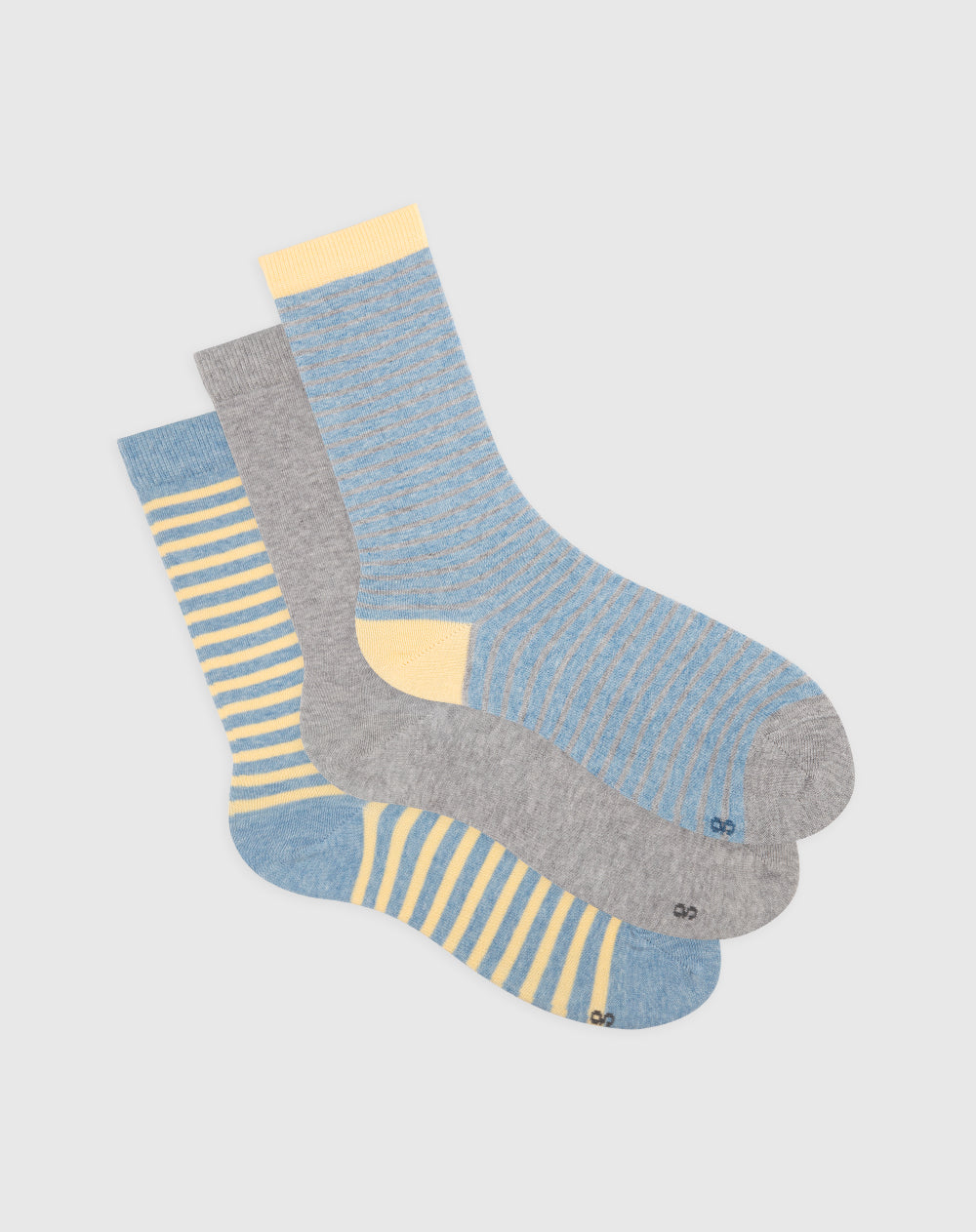 Medias mujer largas algodón pack x3 surtido