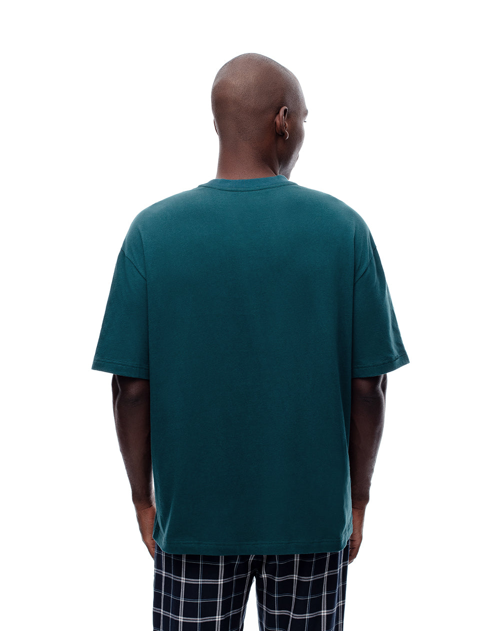 Camiseta regular algodón verde hombre