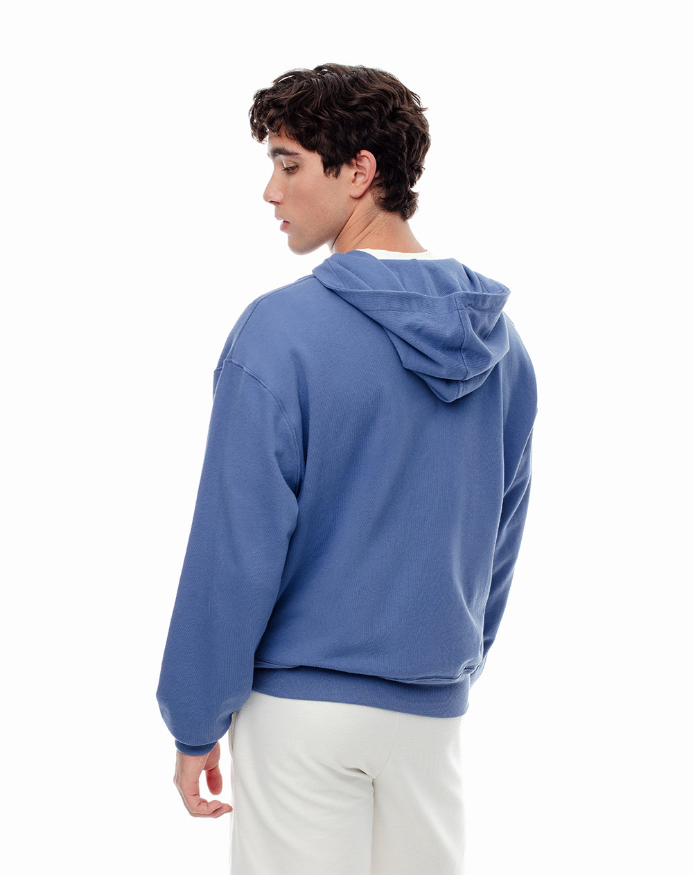 Chaqueta relax algodón azul hombre
