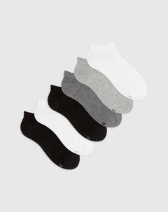 Medias deportivas mujer tobillera corta pack x6 surtido