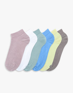 6 pares de medias tobilleras surtido